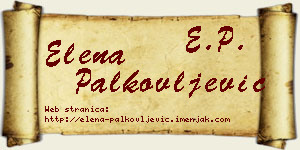 Elena Palkovljević vizit kartica